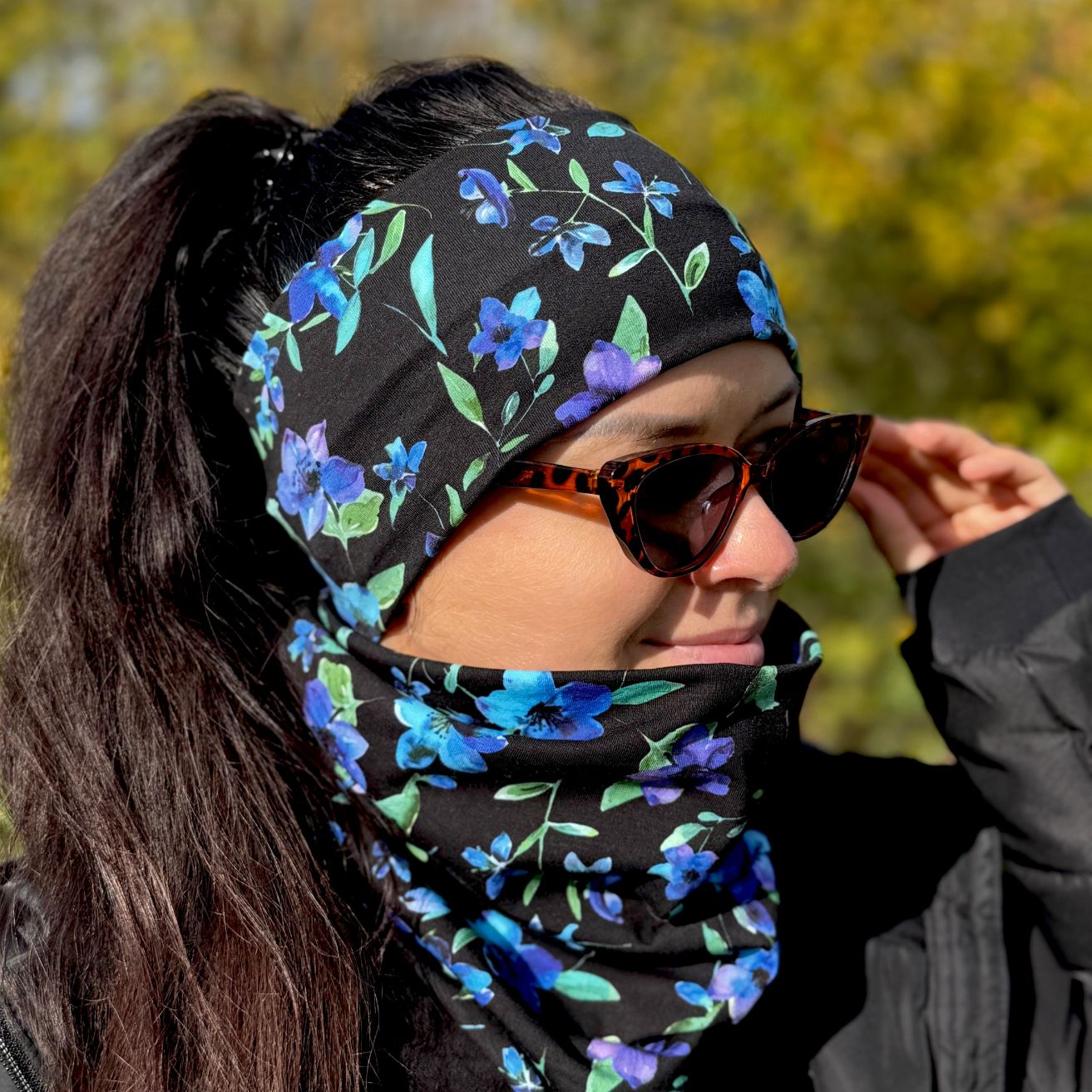 Čelenka MODRÉ KVIETKY